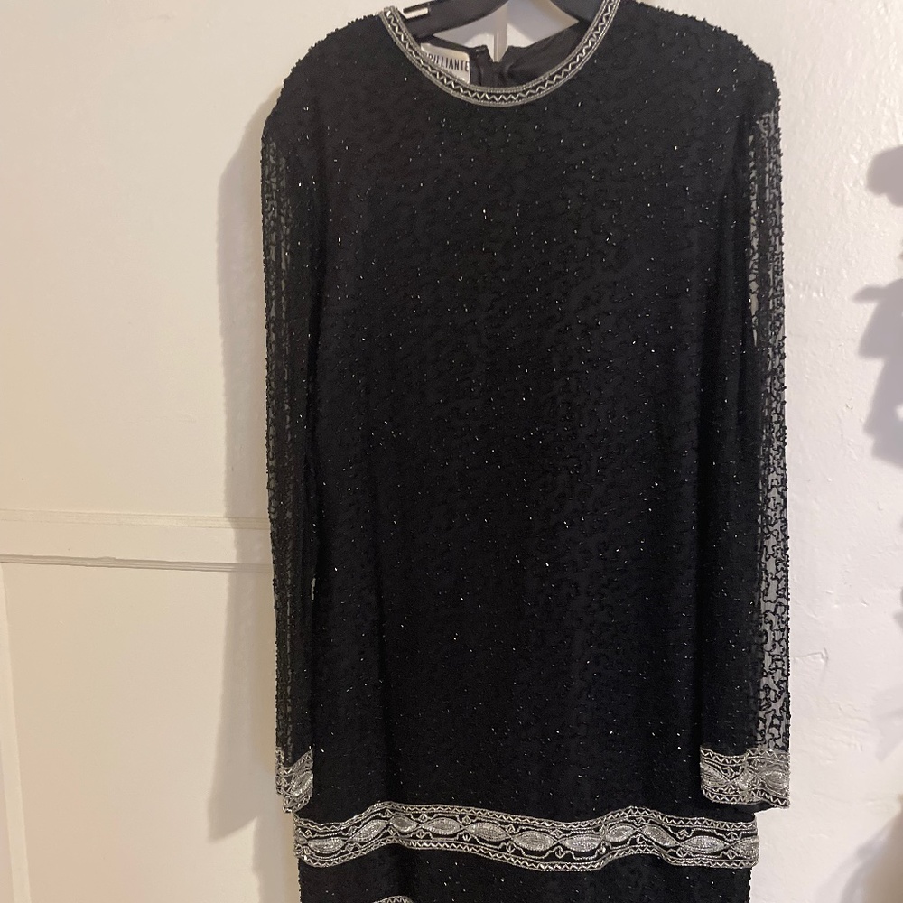 Vintage Brilliante by J.A. Beaded Dress